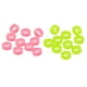 thumbnail image 5 of 20x peluquero tijeras de peluquería tijeras empu?aduras de anillo de dedo inserciones verde / rosa, 5 of 6
