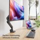 thumbnail image 2 of Brazo para Monitor SIIG 17‑32 pulg. 8 kg VESA 75x75/100x100 Negro, 2 of 9