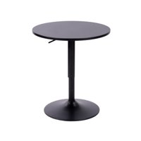 Artihogar - Mesa De Bar Regulable 60 Cm Color Negro/Negro