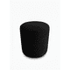 thumbnail image 3 of Puff Redondo Negro Felpa, 3 of 3
