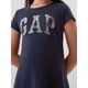 thumbnail image 2 of Vestido GAP para niñas, manga corta, con logo, tapiz azul marino, talla 10, 2 of 2