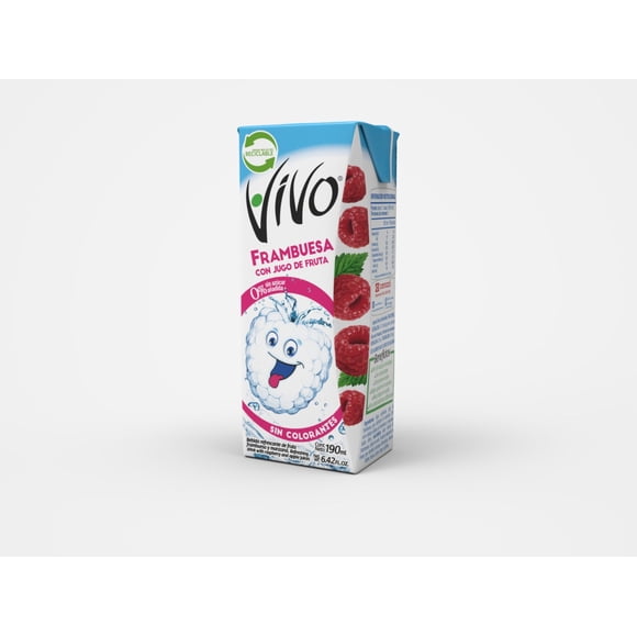 Agua Saborizada Frambuesa Caja, 190 ml
