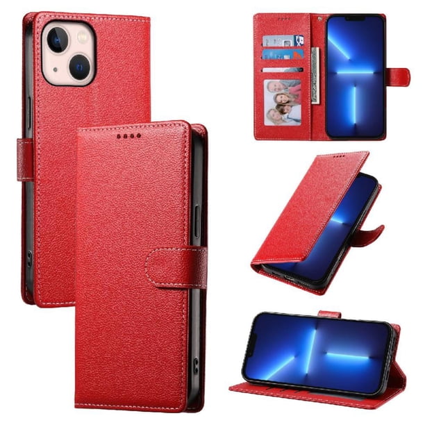 Funda Para Iphone 13 Mini – Cuero Premium, 3 Ranuras Para Tarjetas, Protección Contra Impactos