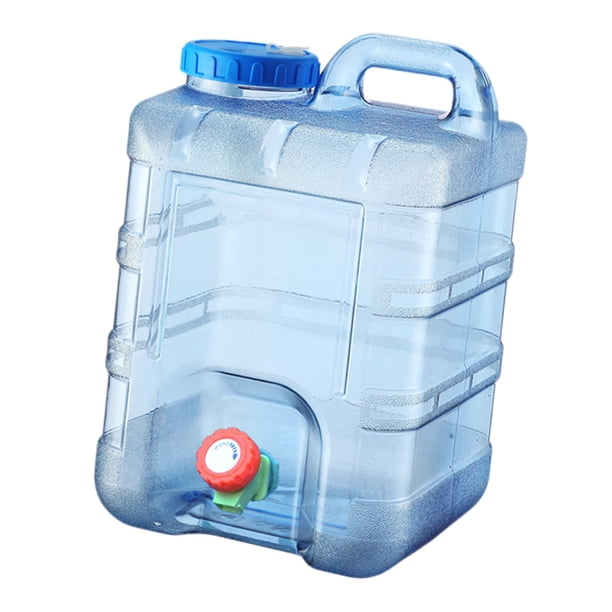 Contenedores de agua, jarra de almacenamiento de agua para acampar de , dispensador de bebidas con grifo, cantimplora de agua para acampar
