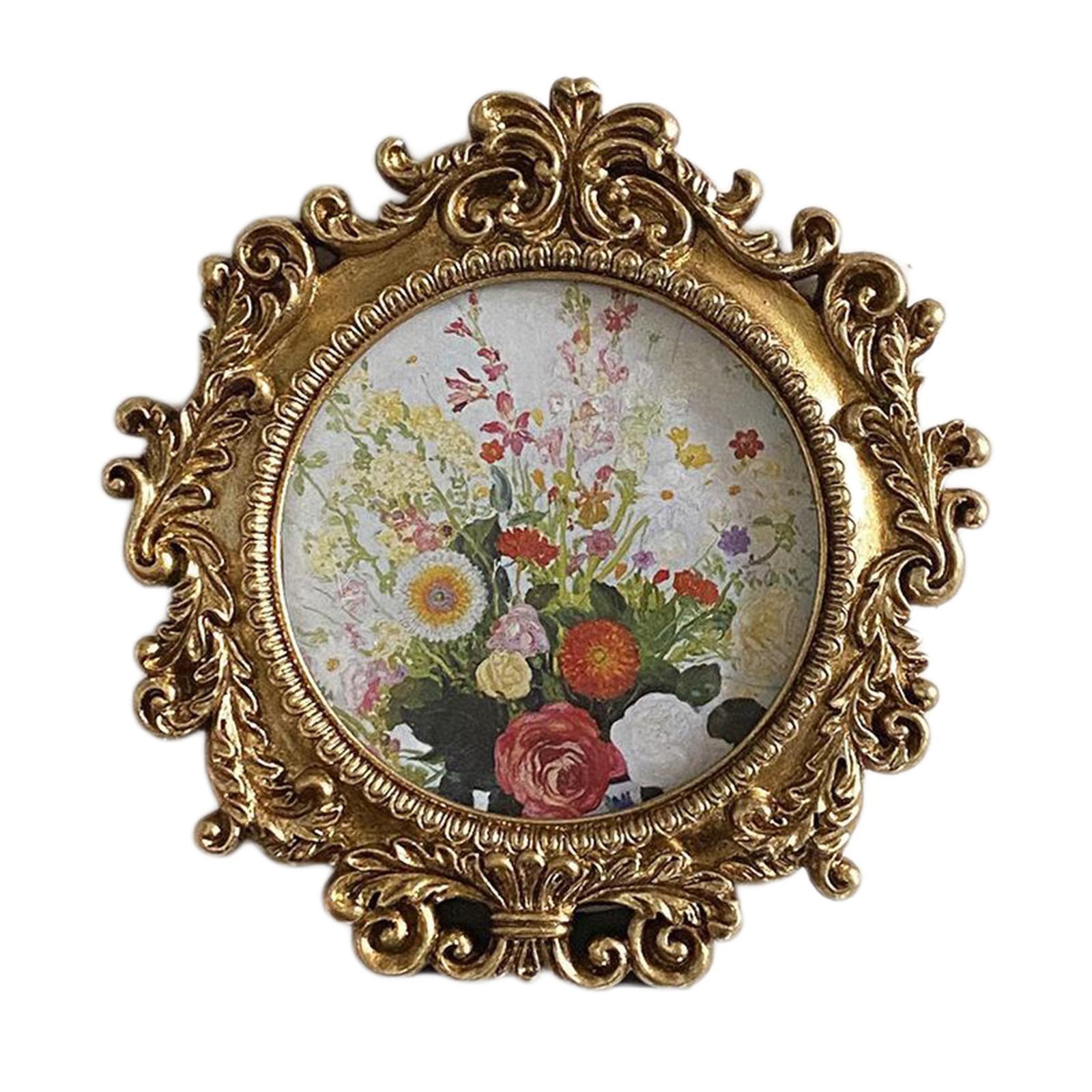 Bothyi - Marco De Fotos De Resina Portafotos Artesanía Adornada Para La Decoración De La Sala De Estar