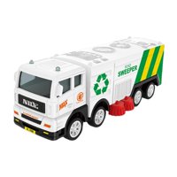 Bothyi - Camión De Basura Realista, Vehículo De Tracción Trasera Para Niños, Regalo De Vacaciones, Camión Barredor