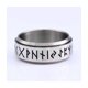 thumbnail image 3 of Anillo Runas Vikingo Titanio Giratoria Hombre Moda 2021, 3 of 3
