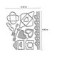 thumbnail image 2 of Troqueles HGSALK Corazón, Amor y Flecha - Plantilla Plateada, 2 of 6