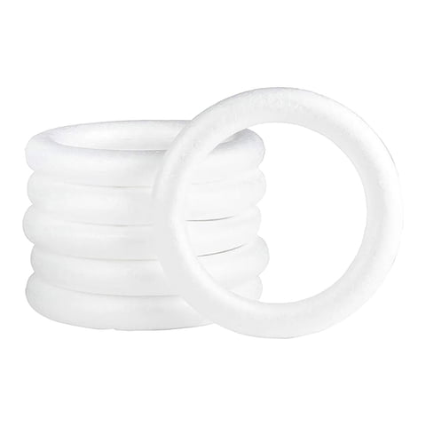 Bothyi - Anillos De Corona De Espuma, Forma De Corona De Espuma Elegante De Escritorio Para Manualidades, Fiesta De Pascua, 110Mm