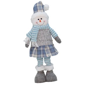 Bothyi - Estatuilla De Muñeca Navideña, Bonita Estatua Coleccionable De Navidad Para Decoración Para Fiestas Navideñas, Muñeco De Nieve De 18X10X58Cm