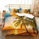 thumbnail image 1 of Hawaii Duvet Cover Set Beach Sea Quilt Cover For Kids Boys Girls Bedding Set Summer Themed Comforter Cover, 1 of 5