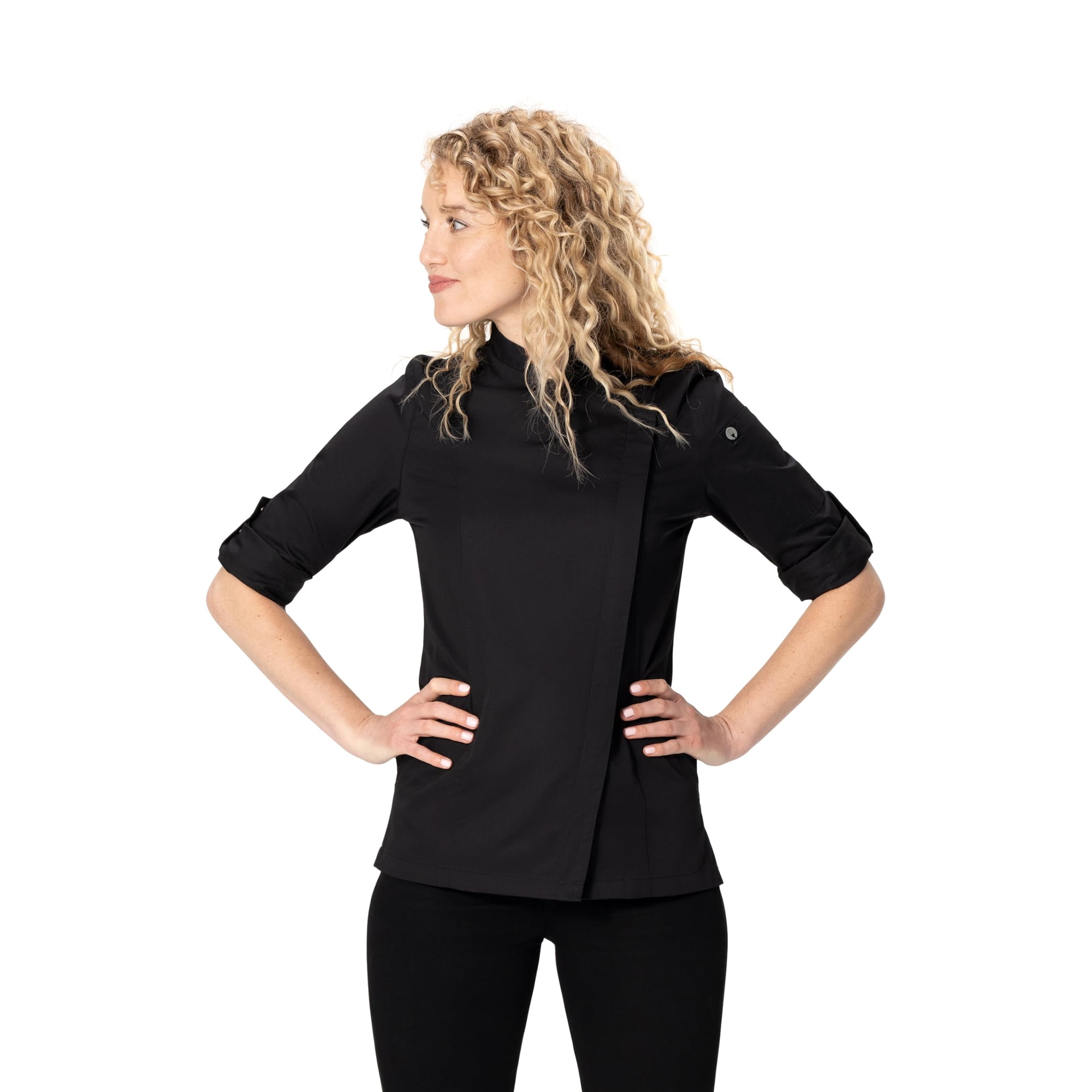 Chaqueta Chef Works Lansing Para Mujer, Color Negro, Talla Xl