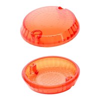 Ioensy - 2 Tapas De Lente De Señal De Giro Para Kawasaki Vulcan W650 Zn700-A1 Zn1100 Ámbar