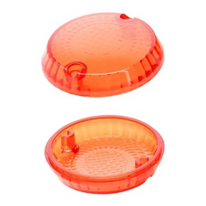 Ioensy - 2 Tapas De Lente De Señal De Giro Para Kawasaki Vulcan W650 Zn700-A1 Zn1100 Ámbar