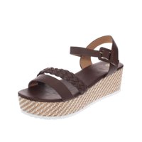 Sandalia Plataforma Café Oscuro Vía Franca