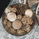 thumbnail image 5 of Bolso decorativo con forma de bolas y orbes ANDALUCA, dorado y natural, decoración del hogar, 5 of 7