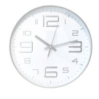 Reloj De Pared Decorativo 30Cm Plateado Dbrel04