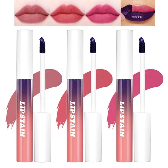 Set de Tintes de Labios Peel Off Bekoeen 3 Piezas Mate a Prueba de Agua