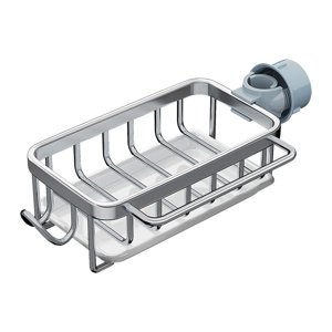 Bothyi - Estante Para Grifo De Cocina, Soporte Para Esponja Con Gancho Para Lavadero, Baño, Plateado