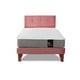 thumbnail image 4 of Cama Europea Zen Best 1.5 Plaza Colchon Resortes Base Dividida + Respaldo Tela Palo Rosa, 4 of 7