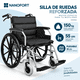 thumbnail image 3 of Silla De Ruedas Para Obesos 150kg Reforzada Doble Soporte, 3 of 7