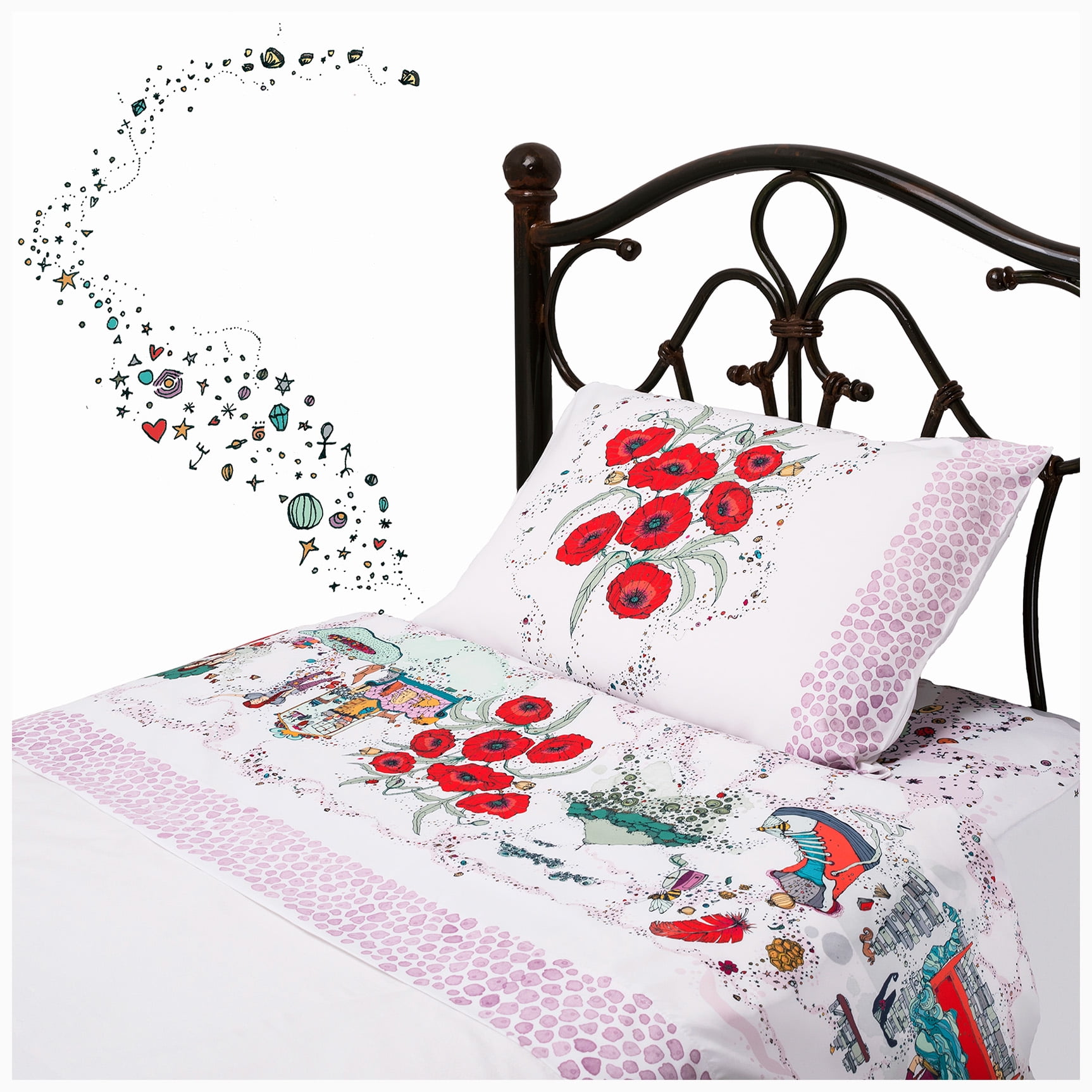 Cherry Blossom - Juego De Sábanas 1.5 Plaza El Hechizo De Talismán