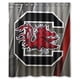 thumbnail image 1 of Cortina de ducha de los South Carolina Gamecocks, juego de cortina de baño con ganchos, tamaño 66 x 72 pulgadas, 1 of 3