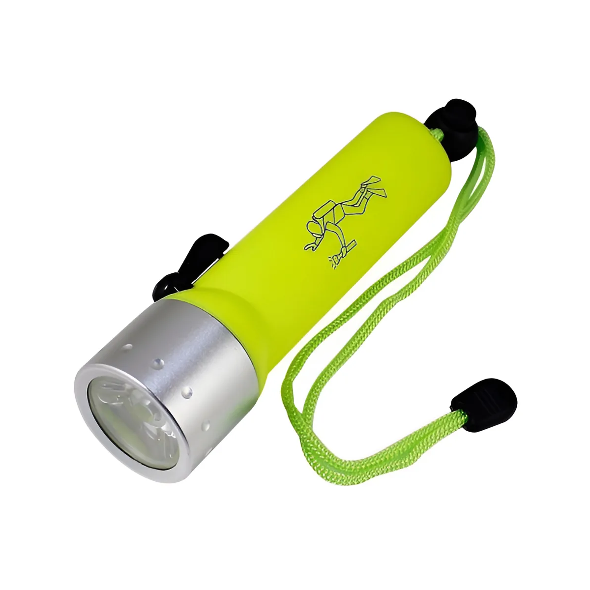 Genérico - Linterna Buceo Led Sumergible A 25 Metros De Profundidad Color De La Linterna Amarilla Color De La Luz Luz Fria