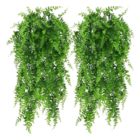 Genérico - Plantas Artificiales 5 Uds Boston Fern Verdes