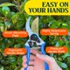 thumbnail image 4 of Tijeras de podar Haus & Garten ClassicPRO de 22 cm con titanio y corte bypass, 4 of 9