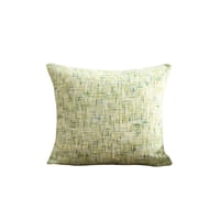 Genérico - Pack De 4 Fundas De Cojin Chenille Verde