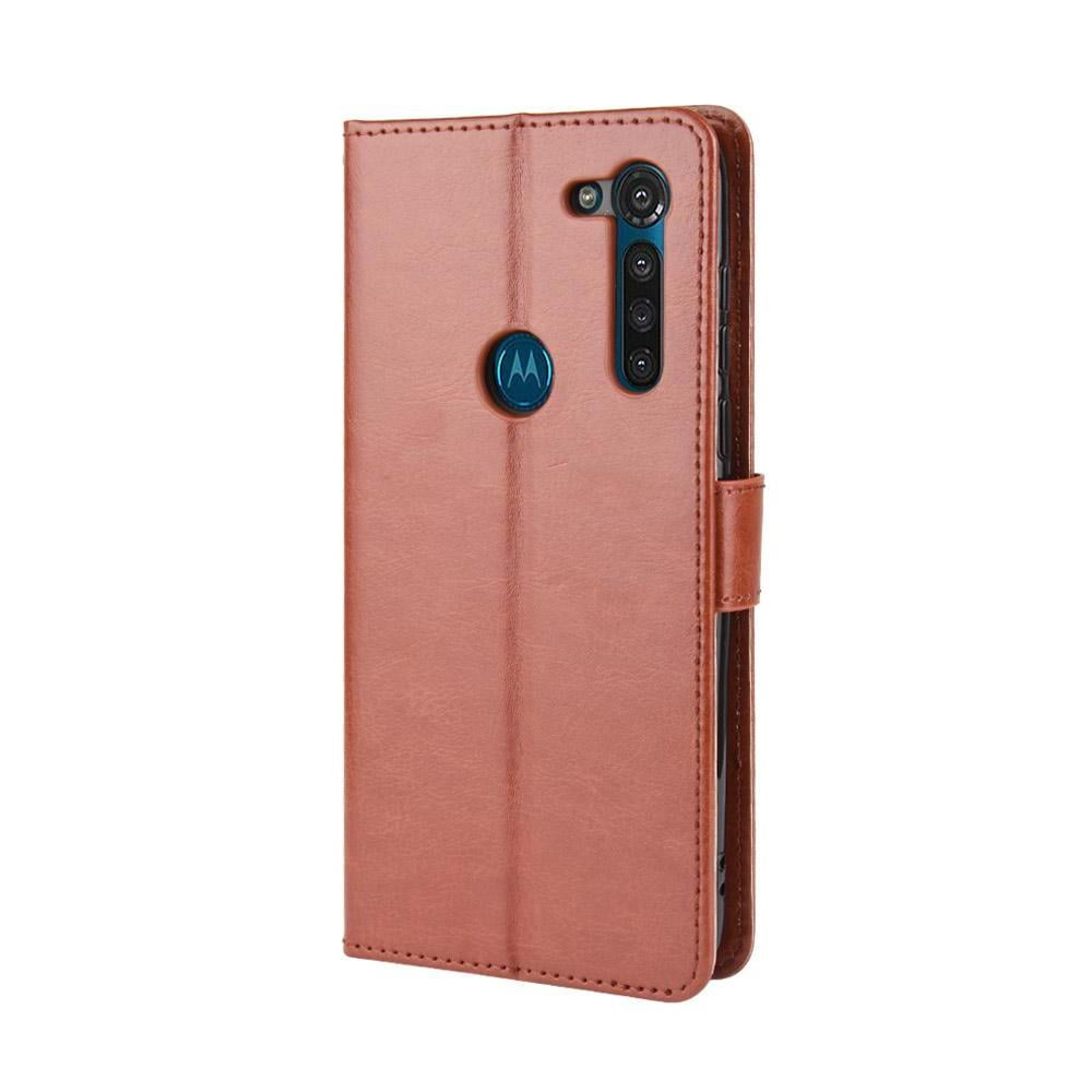 Foxdock - Funda Tipo Libro Para Motorola Moto G8 Power, Cartera Todo‑en‑uno, Funda Multifuncional Con Tarjetero Y Correa De Muñeca Desmontable
