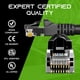 thumbnail image 5 of Cable de conexión Ethernet GearIt Cat5e de 10 pies, 20 unidades, negro, 5 of 9
