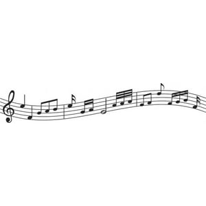 Rienda Libre Graphics - Decomural Music Sheet Notes Ws-50402