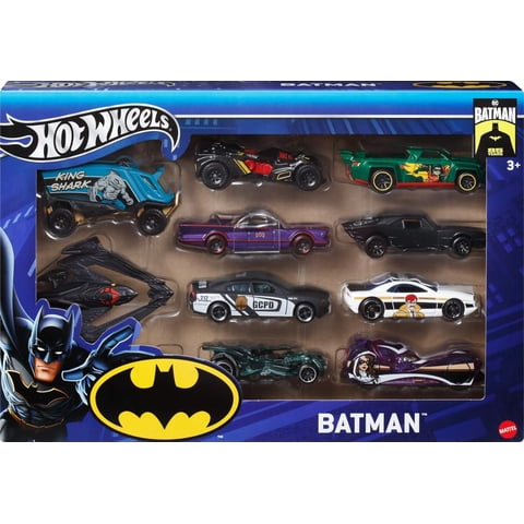 Toy Cars Hot Wheels Con Temática De Batman, Paquete De 10 Unidades, 1:64 Fundido A Presión