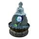 thumbnail image 2 of Fuente De Agua De Mesa De Meditación De Oficina Con Luces LED De Estatua De Resina De Buda, 2 of 5