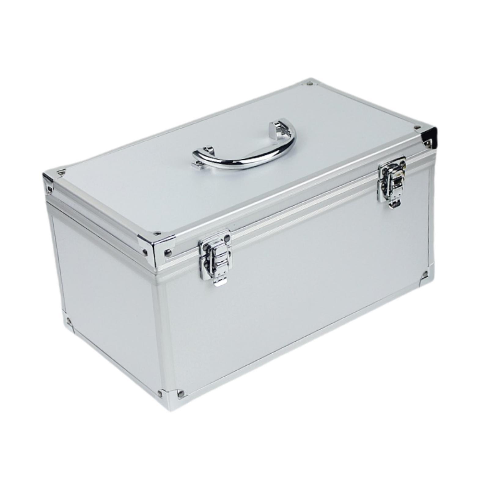 Ioensy - Caja De Herramientas De Aleación De Aluminio, Resistente Al Polvo, Profesional, Versátil, Estuche Rígido Para Herramientas, 30 Cm X 17 Cm X 16 Cm