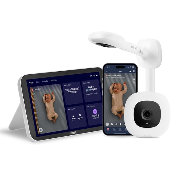 Monitor inteligente para bebés Nanit con pantalla de 8 pulgadas para montaje en pared