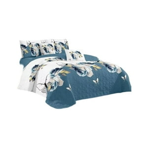 Genérico - Cubrecama Quilt 2 Plazas+2 Fundas Verano Fresco 13N56