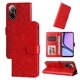 thumbnail image 1 of Funda tipo cartera FOXDOCK para Realme C67 4G , diseño girasol en relieve, cuero PU, cierre magnético, soporte y tarjetero, 1 of 5