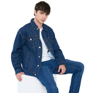 Chaqueta Hombre Denim Azul Medio Corona