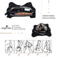 thumbnail image 4 of Bolso de mano Angelkiss para mujer de piel lavada negro AK11282, 4 of 6