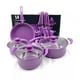 thumbnail image 1 of Juego De Ollas Cocina Antiadherente Set De Batería 14 Piezas Morado., 1 of 3