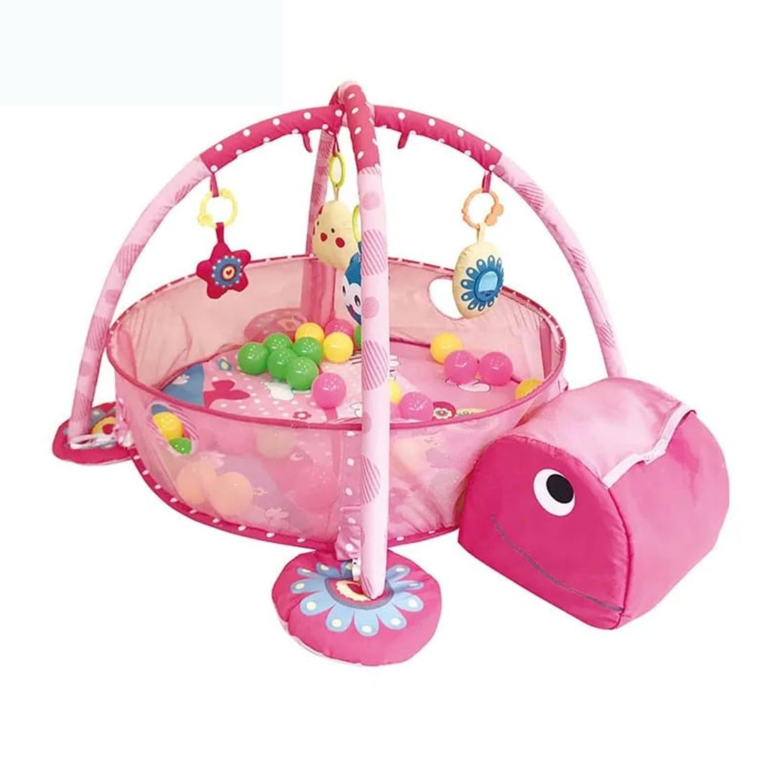 Clickdescuento - Alfombra Gimnasio 3 En 1 De Estimulacion Para Bebe Fucsia M