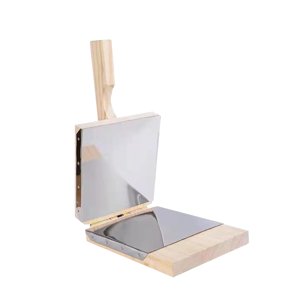 Magideal - Prensa De Tortillas De Madera, Herramienta Prensadora De Tortillas De Maíz, Burritos, Pataconera Roti, Máquina Para Hacer Dumplings, Prensador De Piel