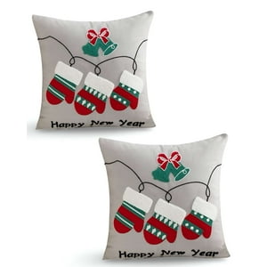 Genérico - Juego De 2 Fundas De Cojin Para Navidad K14