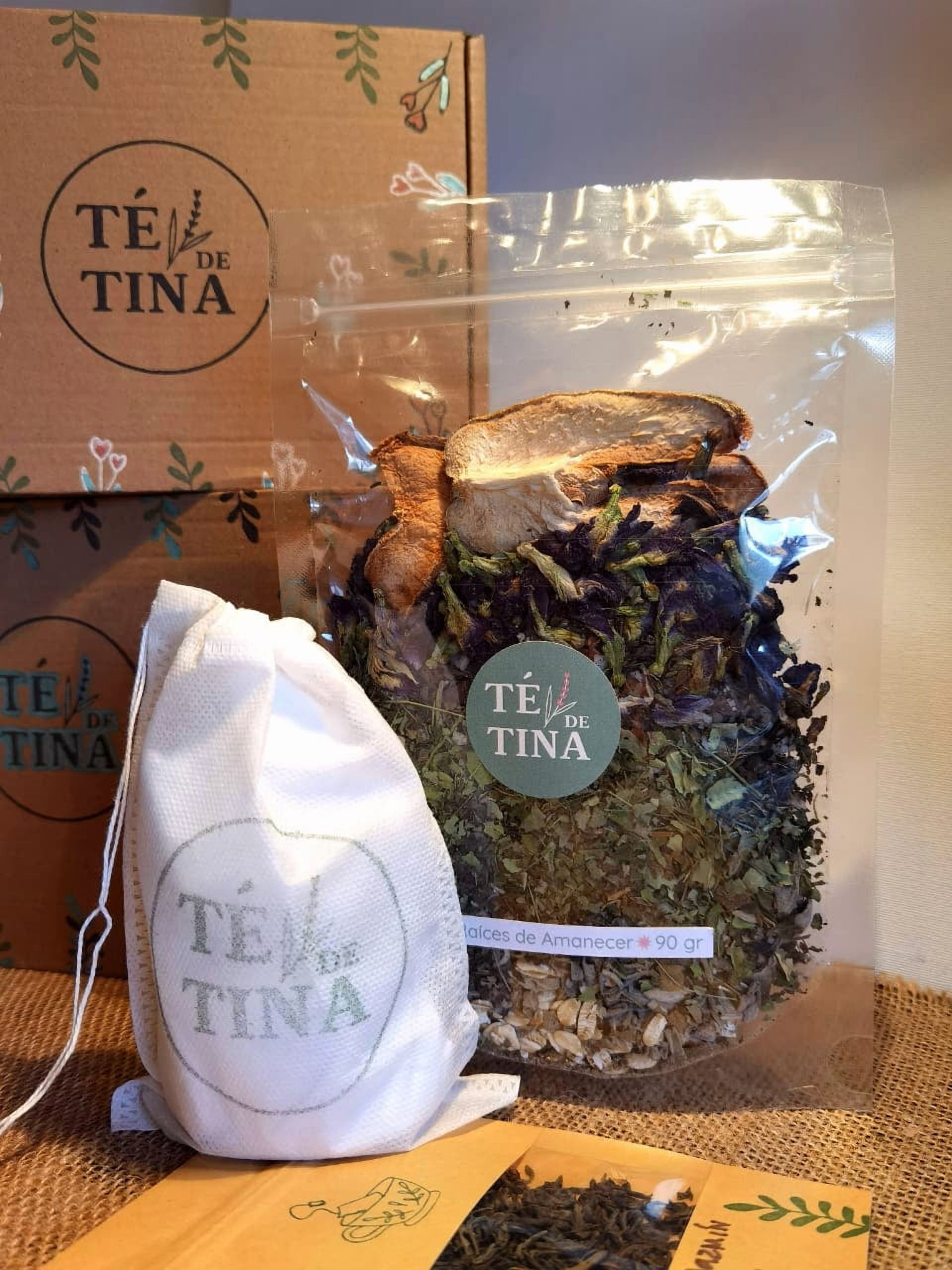 Té De Tina - Bombas De Baño Natural Raíces De Amanecer 90 Gr