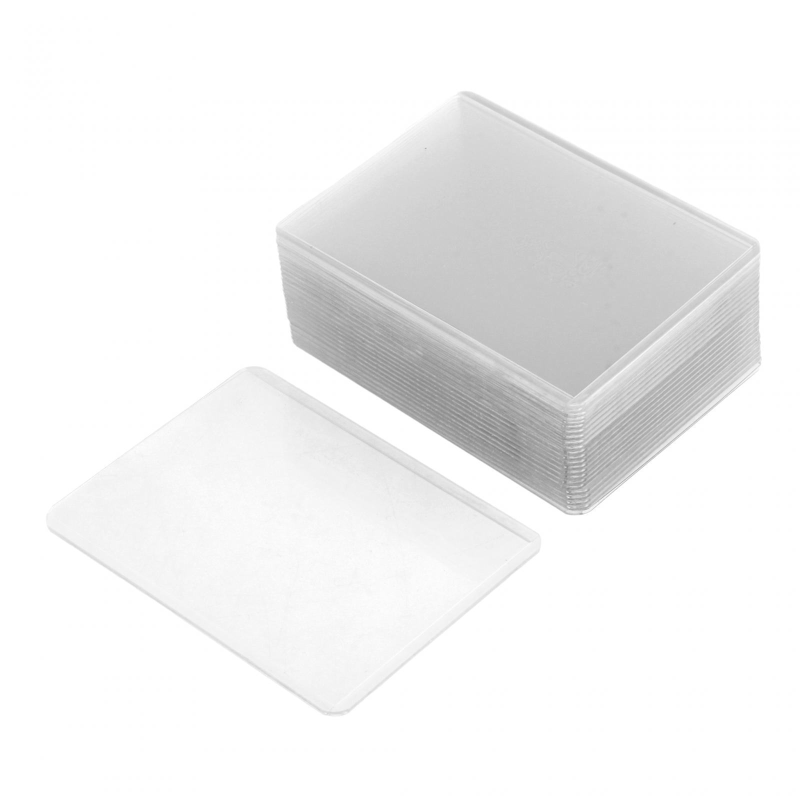 Magideal - 25 Piezas Fundas Para Tarjetas Tarjetero Protectores Transparentes Prácticos Protectores Duraderos Para Tarjetas Comerciales Para Tarjetas Deportivas