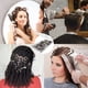 thumbnail image 4 of 60 pinzas para el pelo, de metal plateado con forma de pico de pato, para mujer, para peinar, pinzas largas con forma de pico de pato, pinzas para rizos, pinza de cocodrilo con estuche., 4 of 7