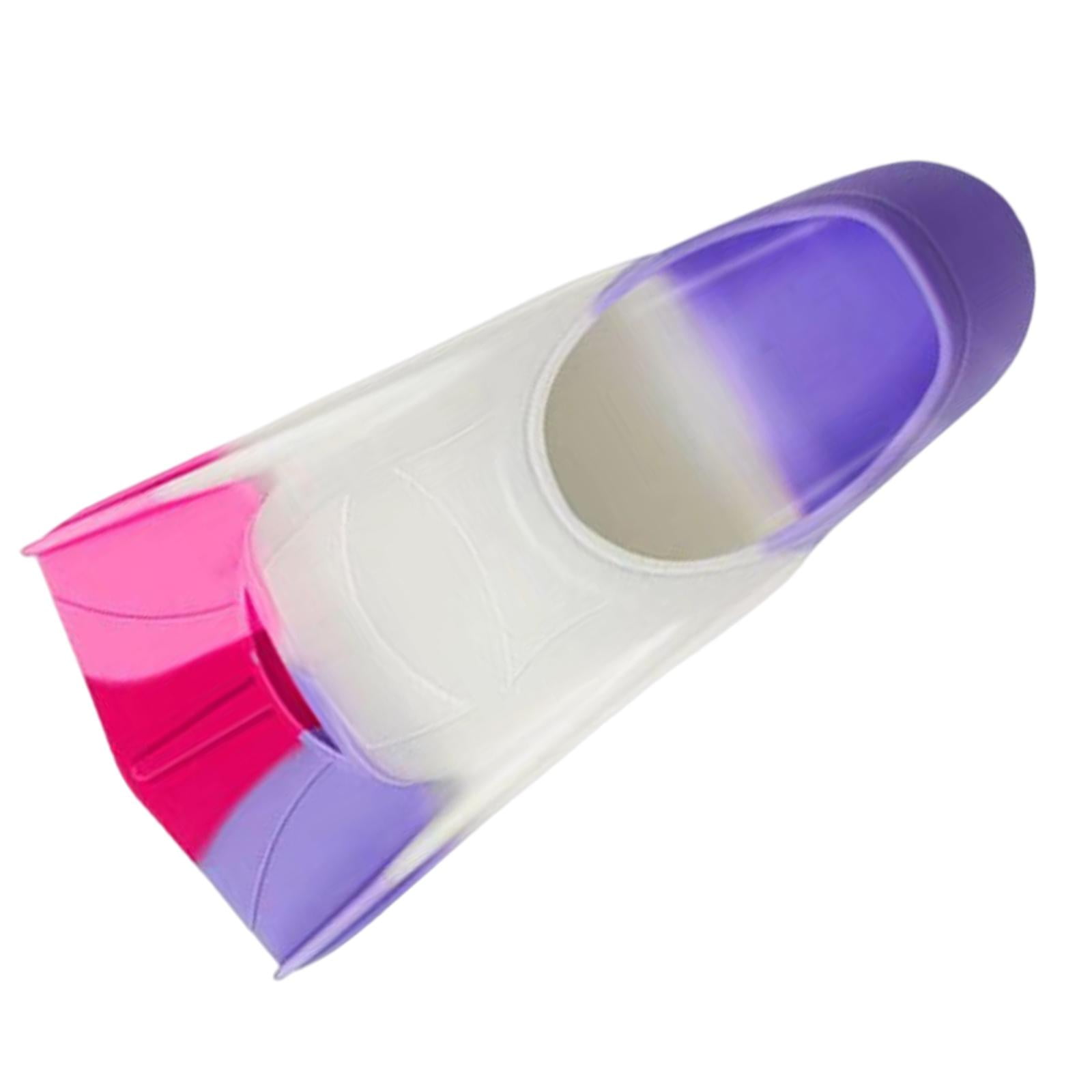 Magideal - Aletas De Natación Para Niños, Aletas De Natación Portátiles Antideslizantes, Buceo, Entrenamiento De Natación, Esnórquel, Niñas, Niños, Herramientas Violeta S